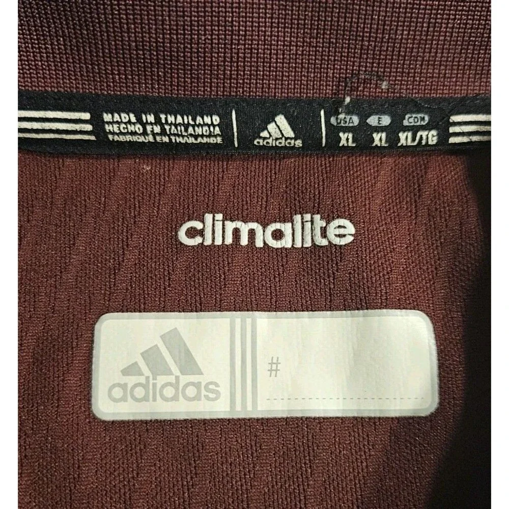 adidas Mens XL Texas A&M Aggies Polo Shirt Maroon Climalite Golf Sideline SEC